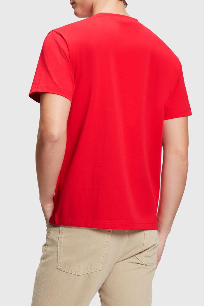 LOGO圖案T恤, 橙紅色, detail image number 1