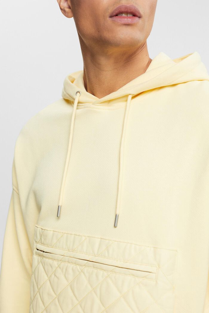 Oversized sweatshirt with zip pocket, PASTEL YELLOW, detail image number 0