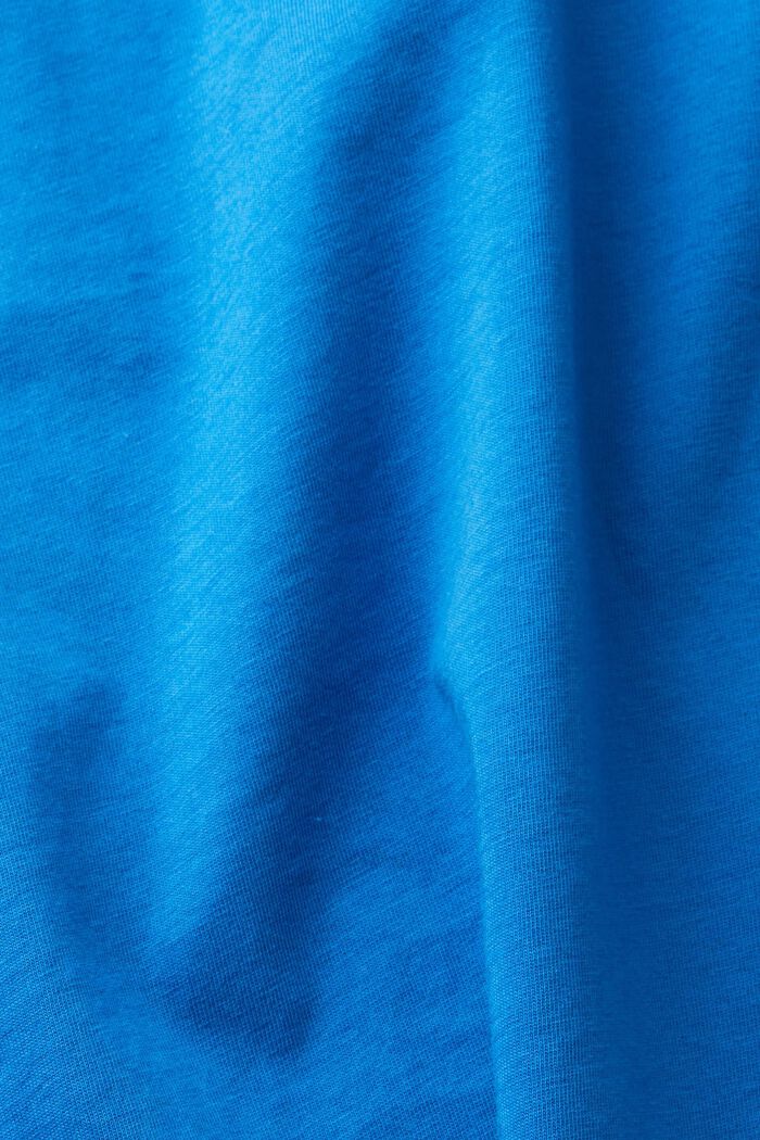 胸前印花 T 恤, 藍色, detail image number 5