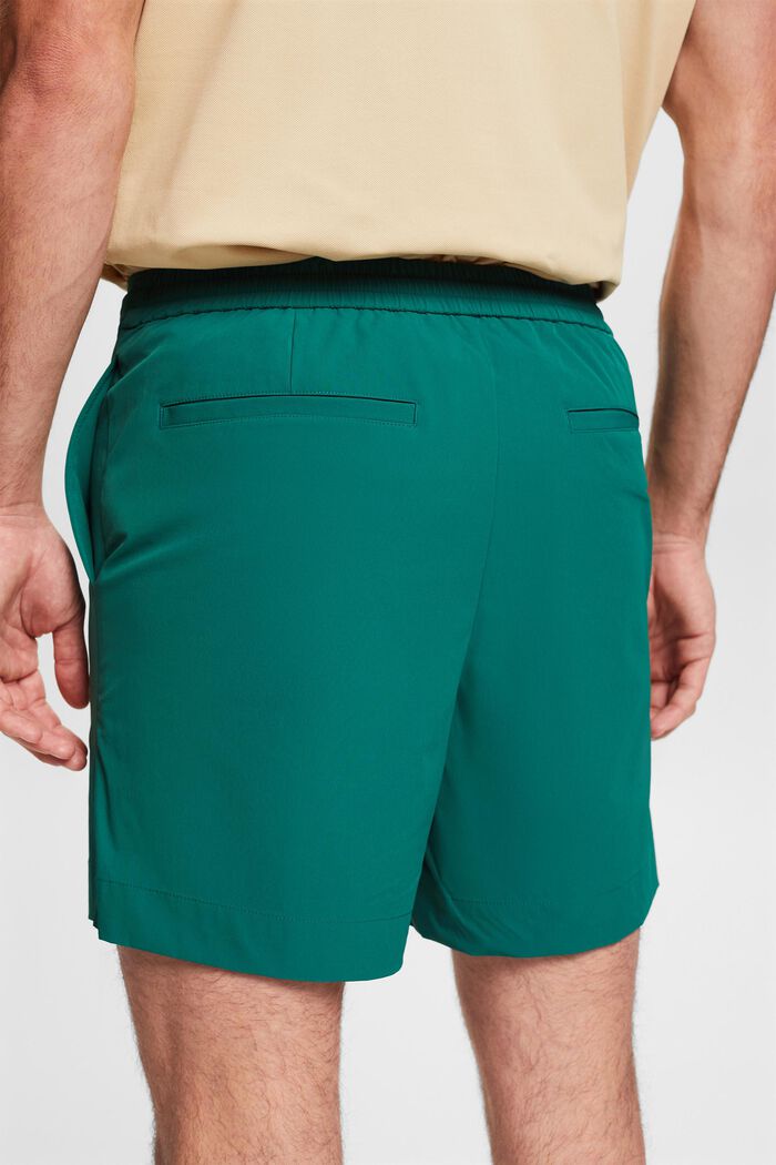 Stretch-Poplin Shorts, EMERALD GREEN, detail image number 2
