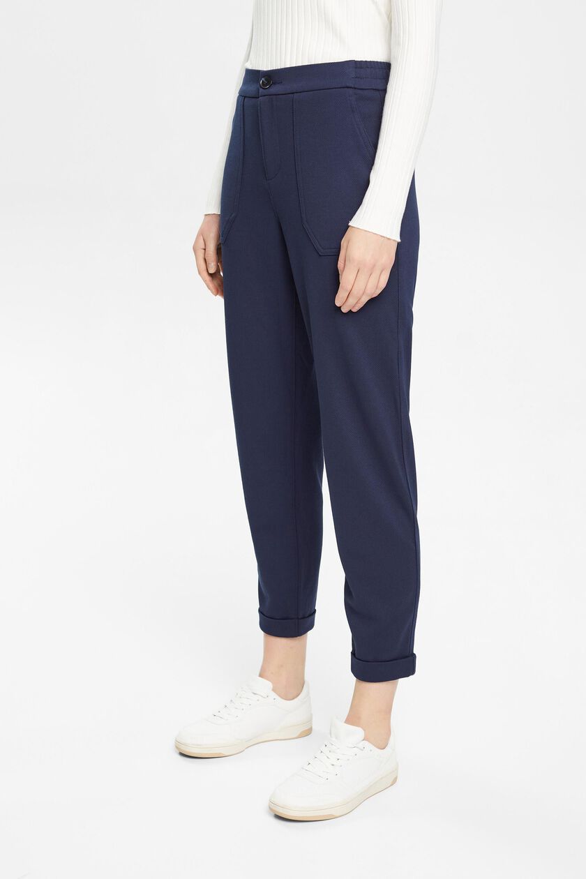 Mid-rise jogger style trousers