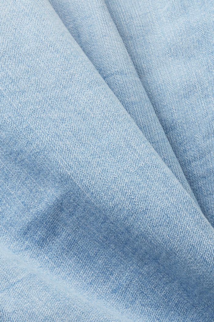 中腰修身牛仔褲, 藍色, detail image number 5
