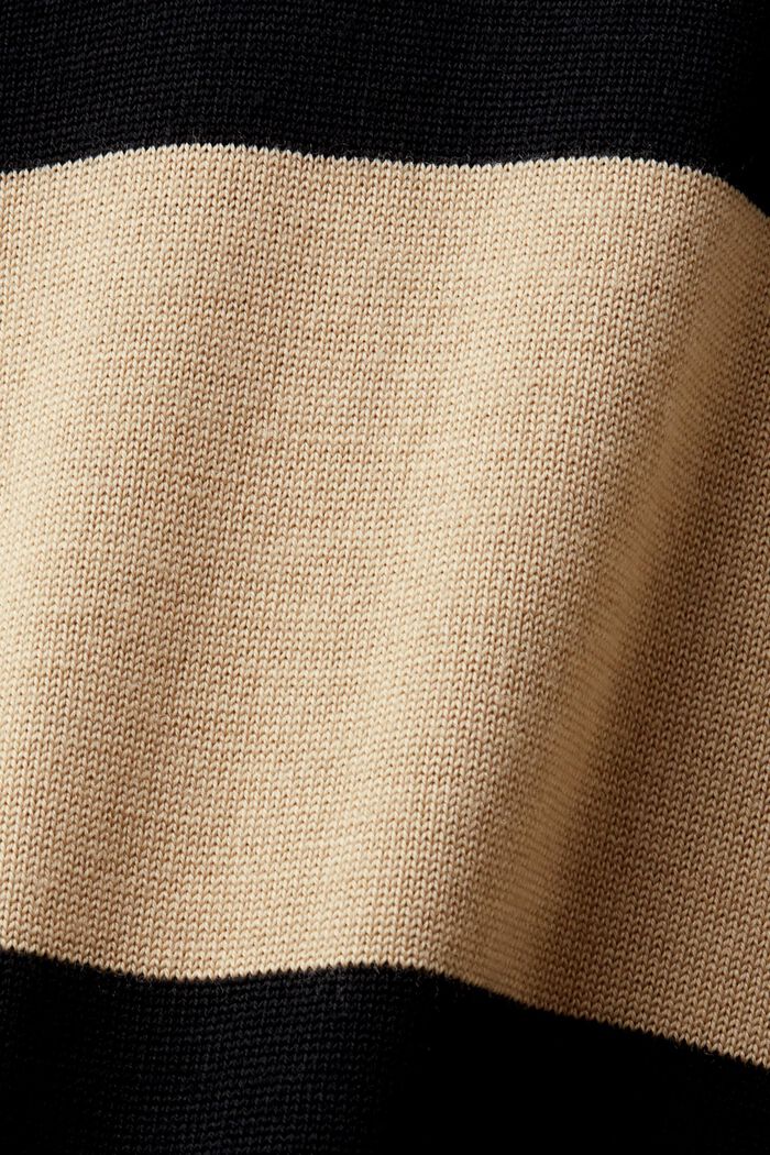 羊毛無痕條紋套頭衫, 米色, detail image number 4