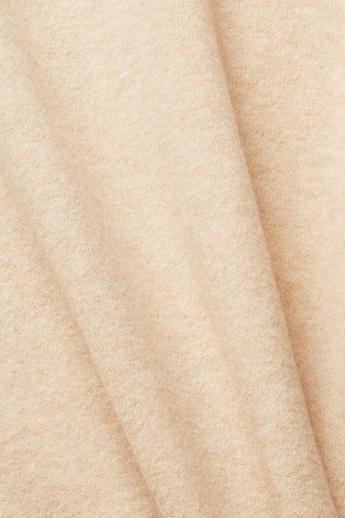 羊毛混紡：開襟針織外套, 米色, detail image number 1