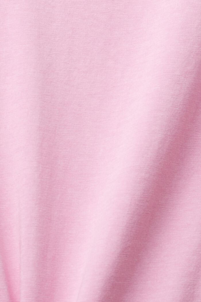 棉質V領T恤, 淡紫色, detail image number 4