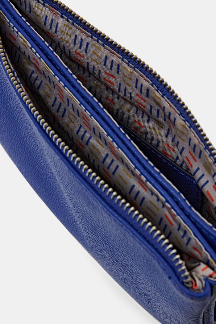 Faux Leather Shoulder Bag, BRIGHT BLUE, detail image number 3