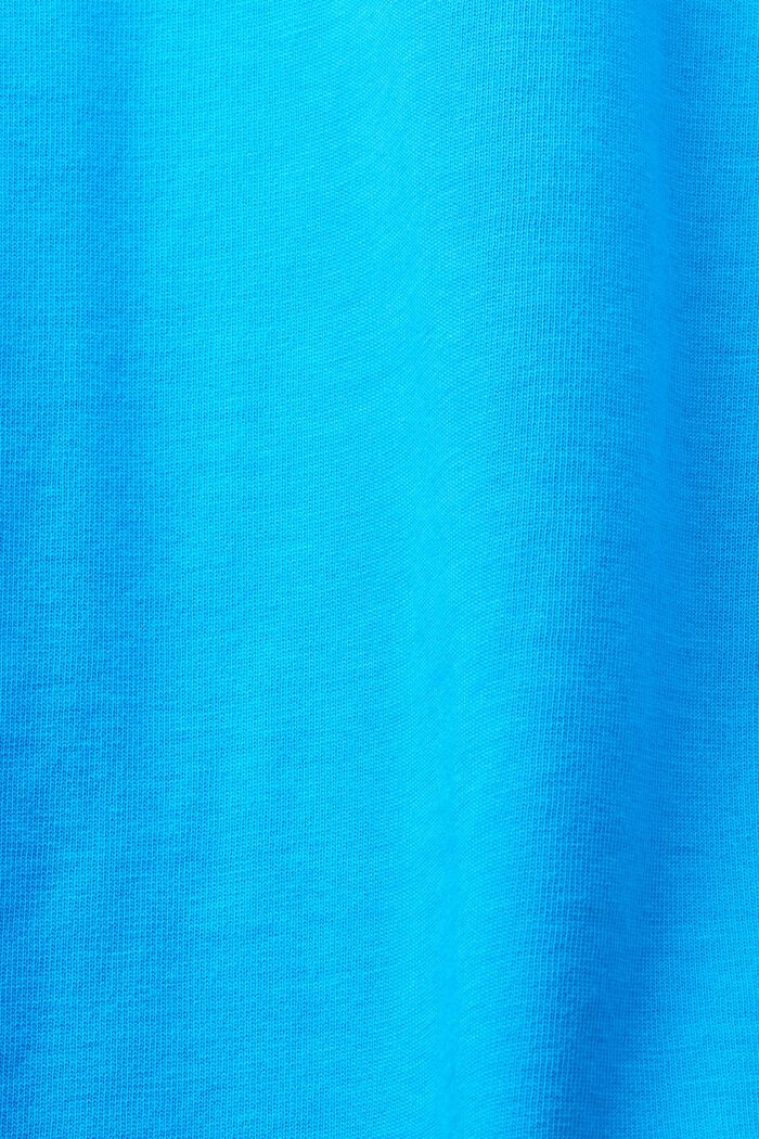 霧面亮面標誌貼花 T 恤, 藍綠色, detail image number 4