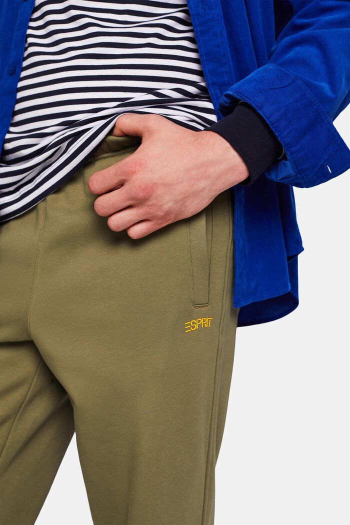 ‌棉質搖粒絨LOGO標誌運動褲, 橄欖綠, detail image number 2