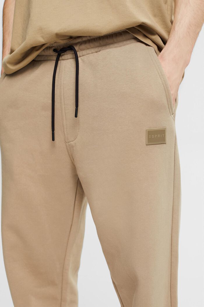 Relaxed fit tracksuit bottoms, PALE KHAKI, detail image number 0
