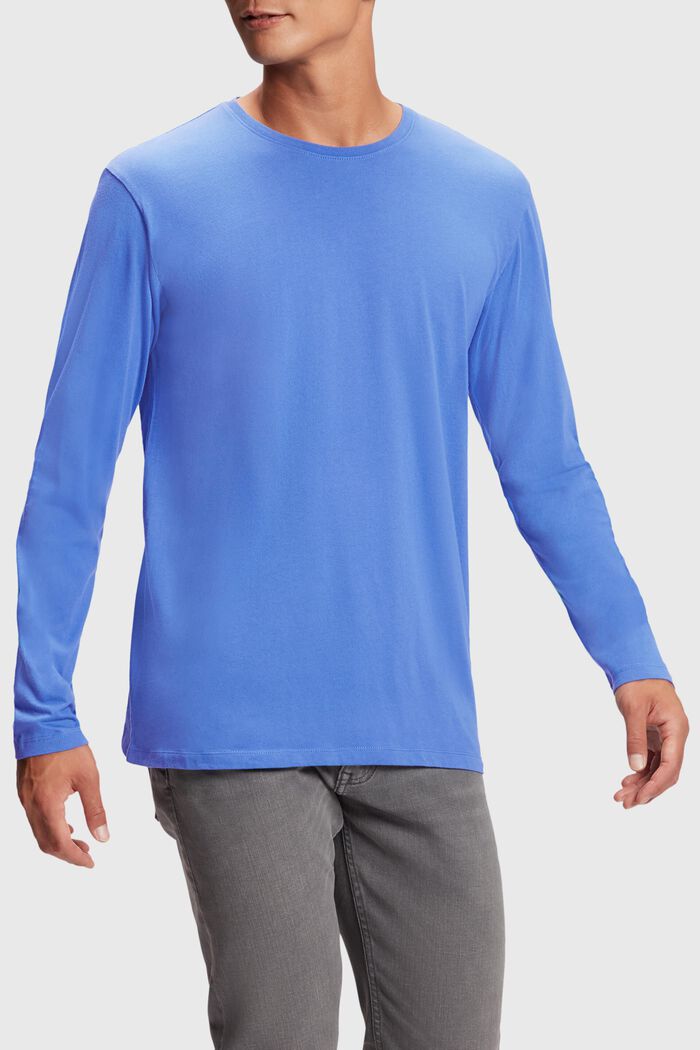 標準版型素色T恤, 藍色, detail image number 0