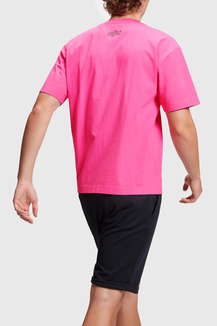 Relaxed Fit Neon Print Tee, NEW PINK, detail image number 1