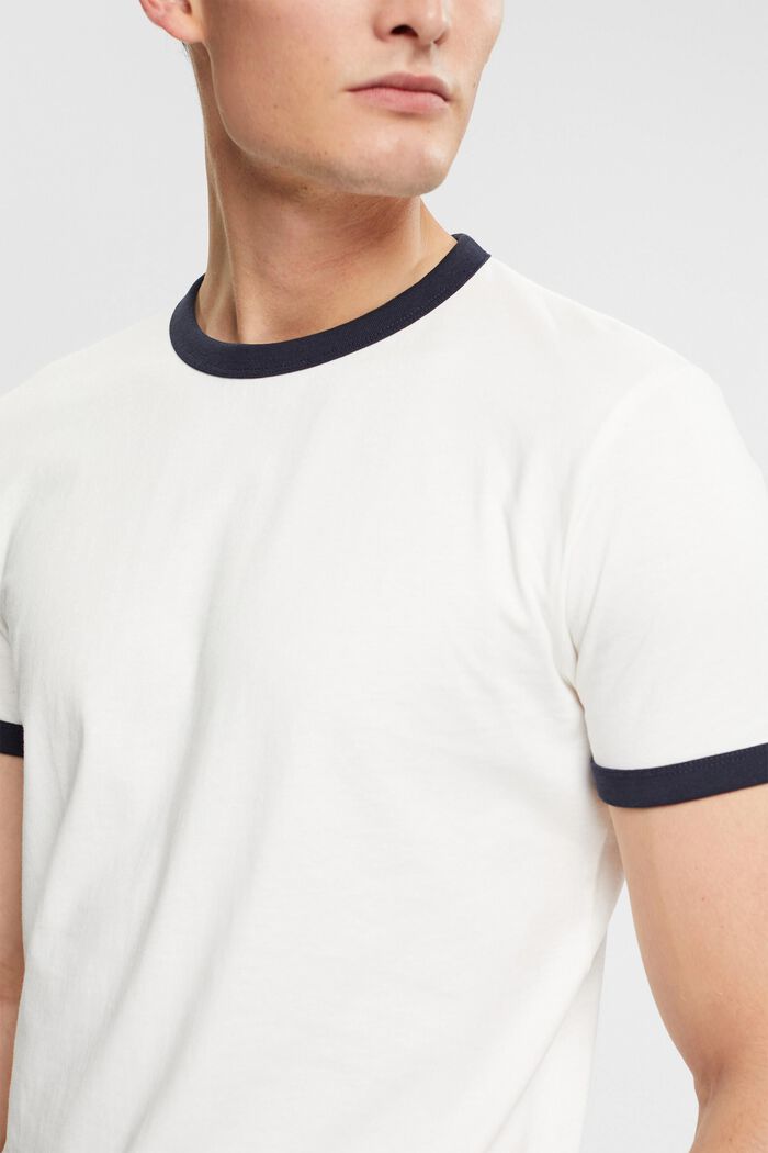 針織 T 恤, 白色, detail image number 0