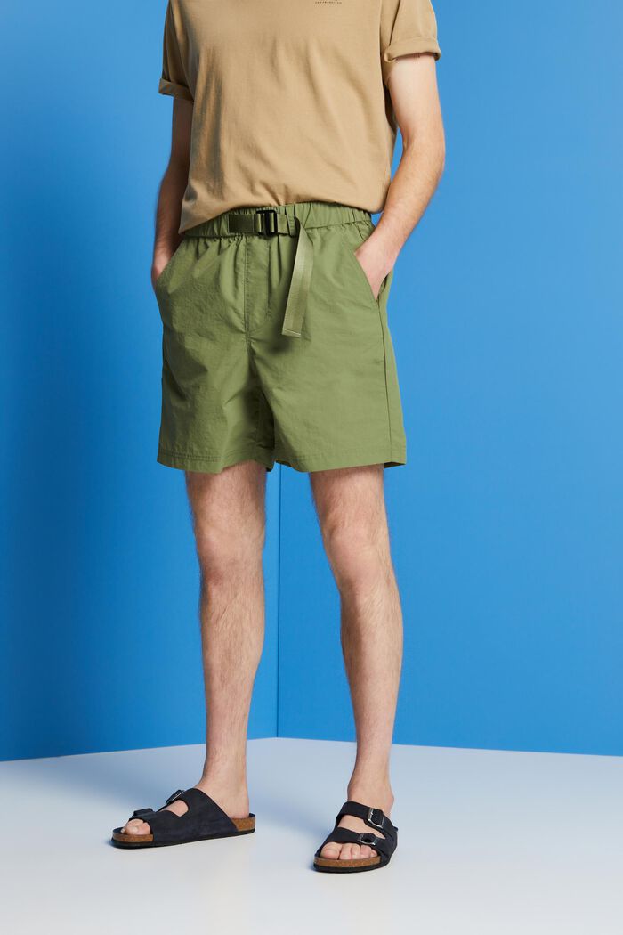 帶內置腰帶短褲, 橄欖綠, detail image number 0