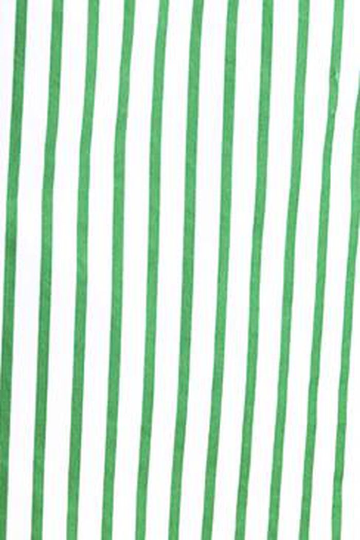 條紋棉質府綢恤衫, 綠色, detail image number 4