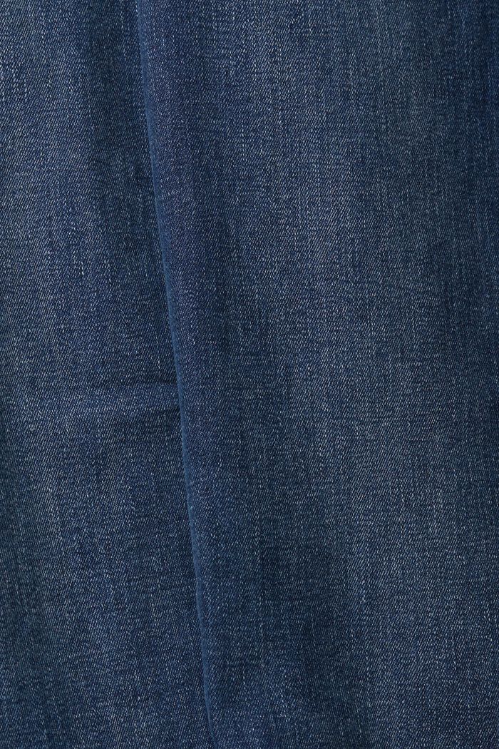 直腳牛仔褲, BLUE DARK WASHED, detail image number 1