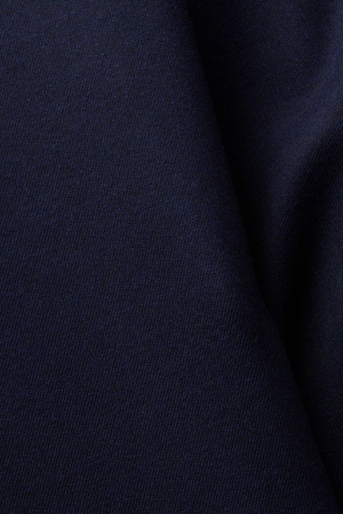 ‌超大廓形法蘭絨西裝外套, 海軍藍, detail image number 4