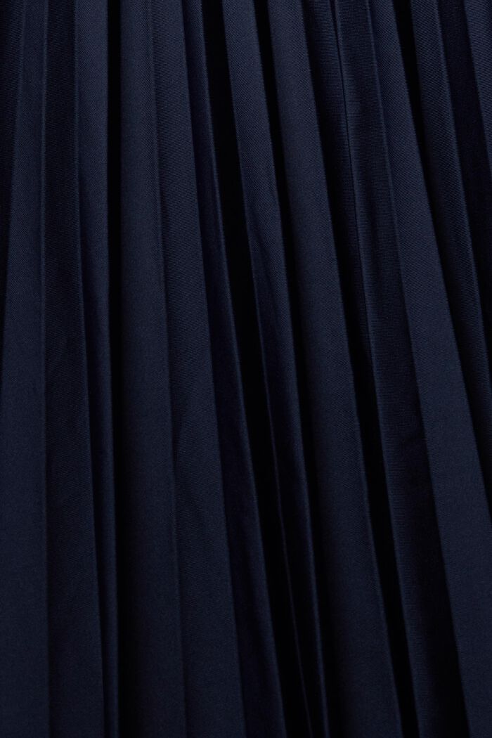 皺褶半身裙連皮帶, 海軍藍, detail image number 1