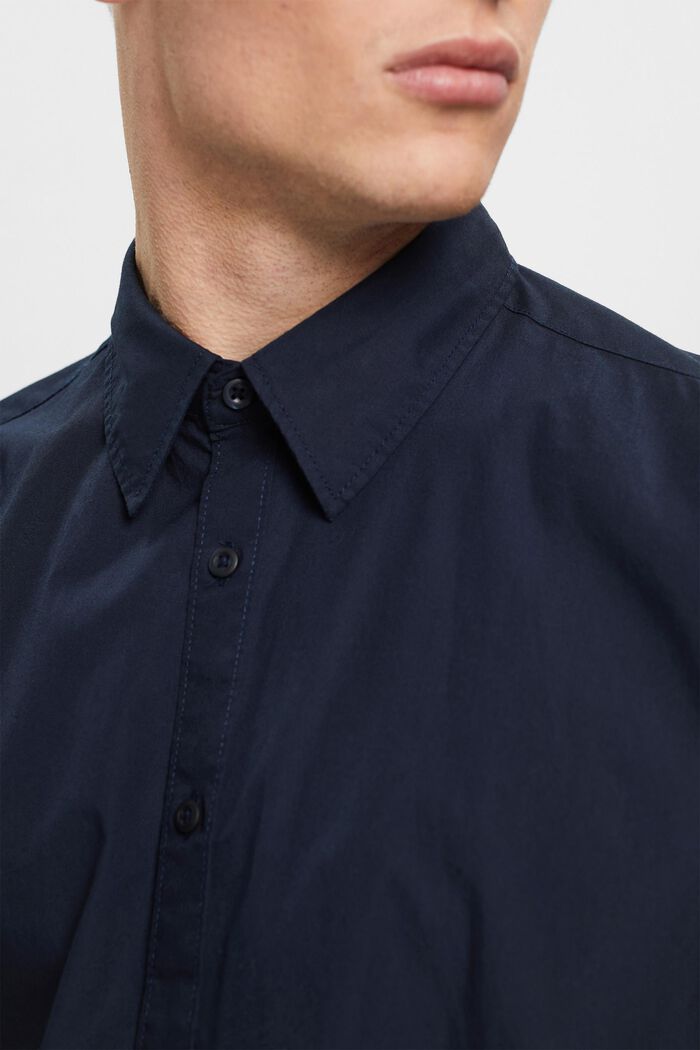 再生棉短袖恤衫, 海軍藍, detail image number 2