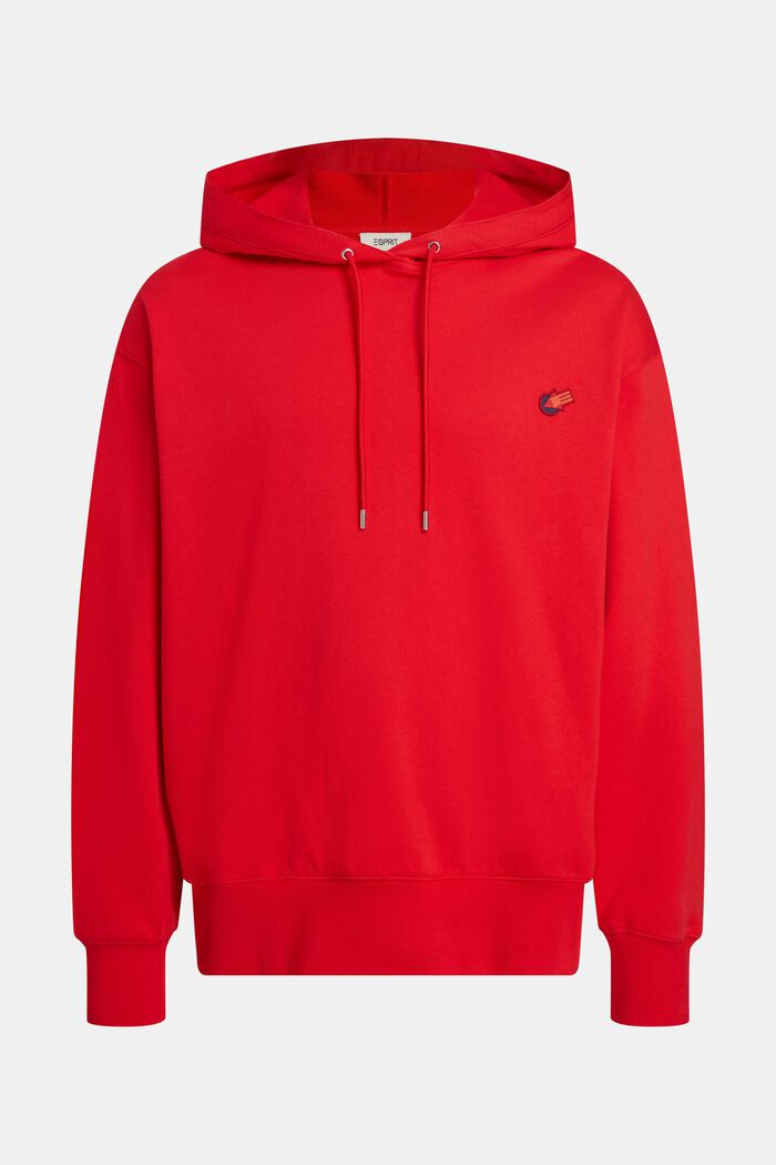 Graphic Reunion Chest Logo Hoodie, RED, detail image number 3