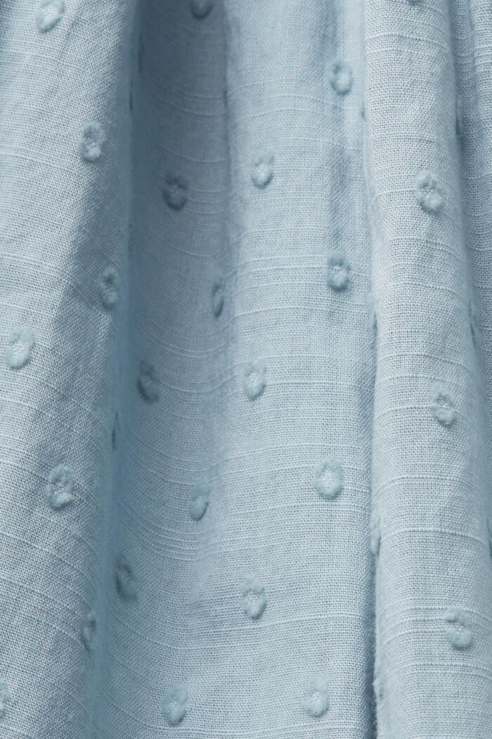 Swiss dot sleeveless blouse, 100% cotton, LIGHT BLUE LAVENDER, detail image number 4