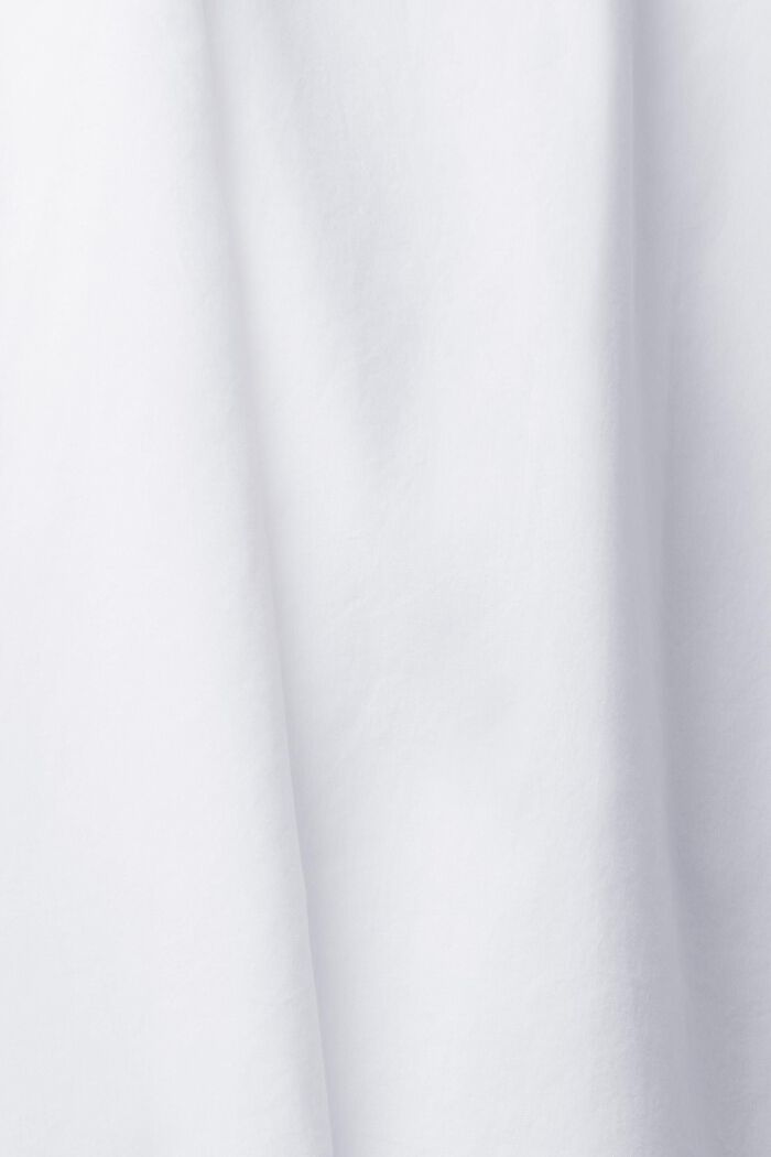 圓領有機棉女裝恤衫, 白色, detail image number 6