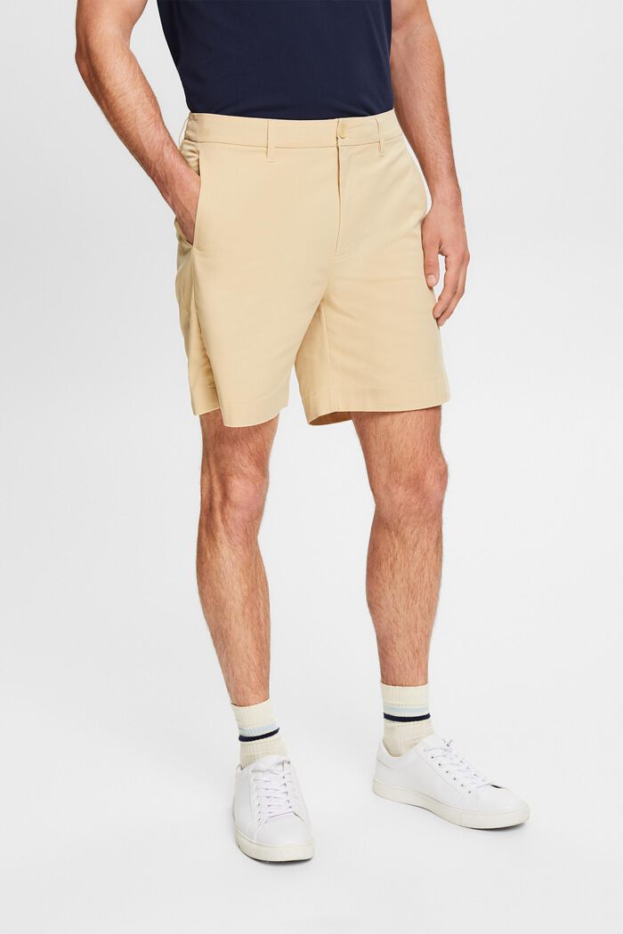 Stretch-Twill Chino Shorts, SAND, detail image number 0