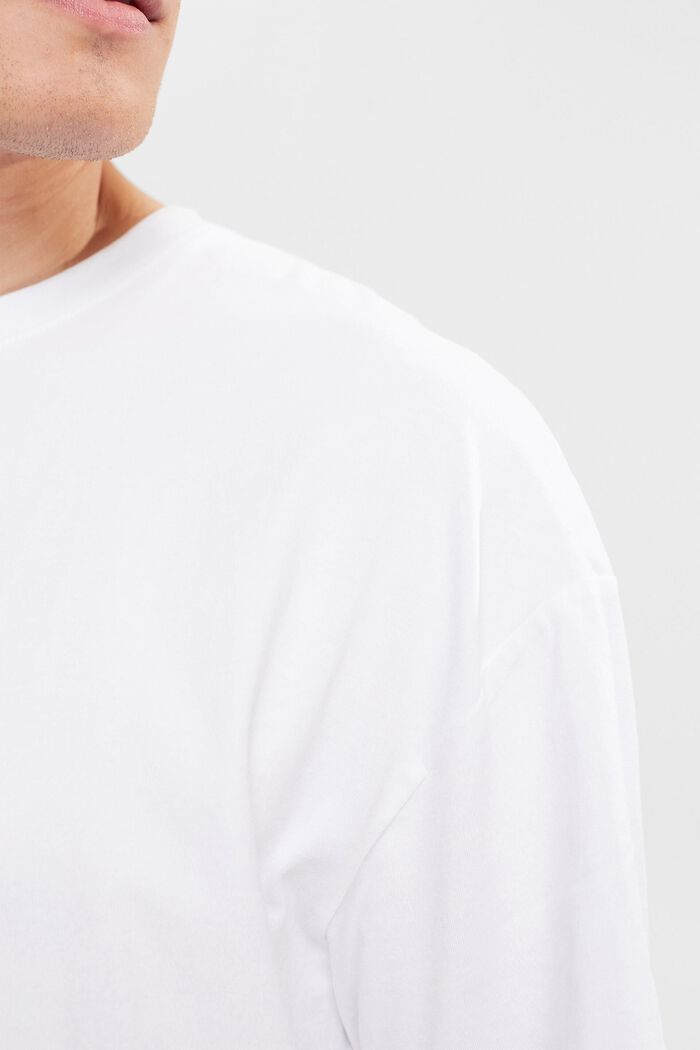 寬鬆針織 T 恤, 白色, detail image number 0