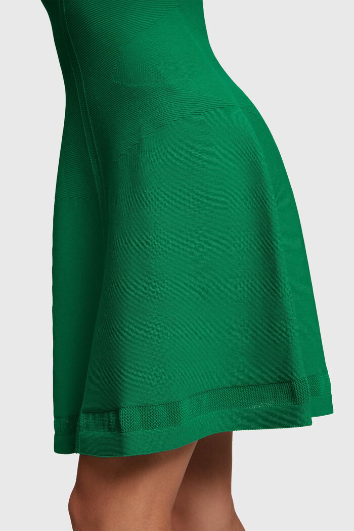 無縫針織網眼連衣裙, 綠色, detail image number 1