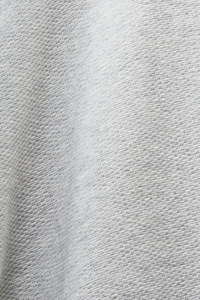 Short-Sleeve Crewneck Sweater, LIGHT GREY, detail image number 4
