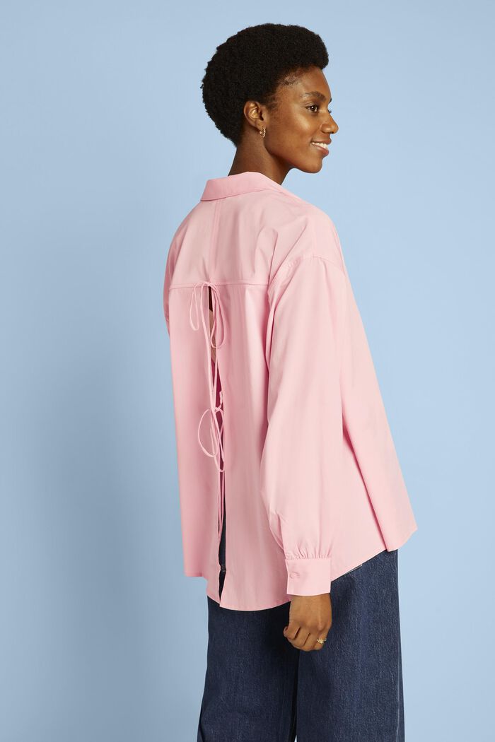 背面繫帶恤衫, 粉紅色, detail image number 3