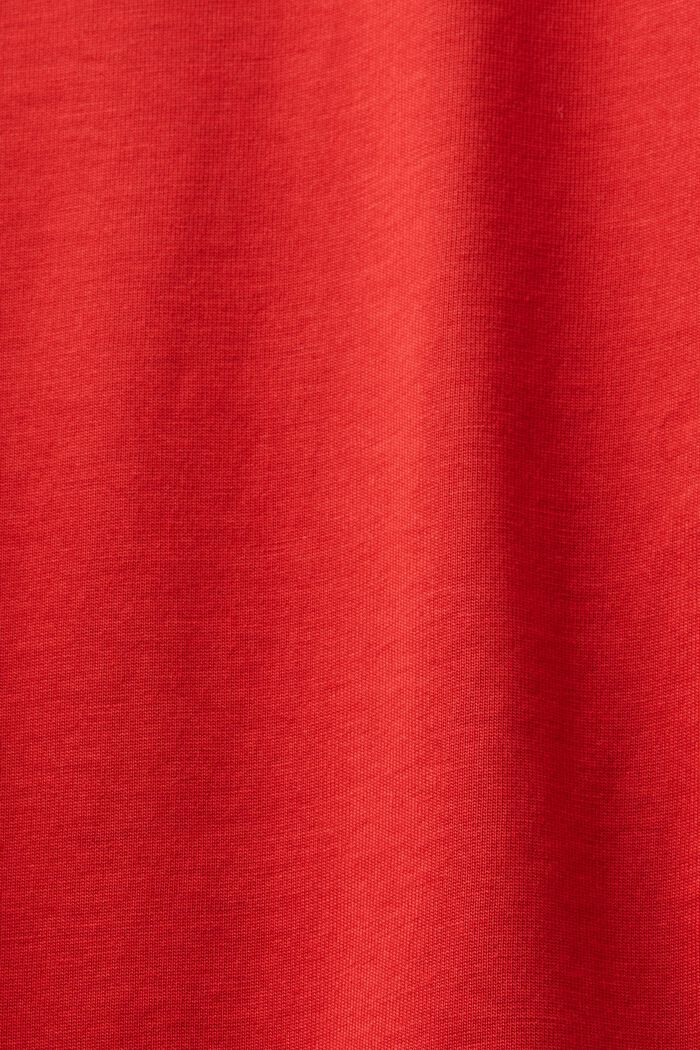 印花比馬棉T恤, 深紅色, detail image number 5