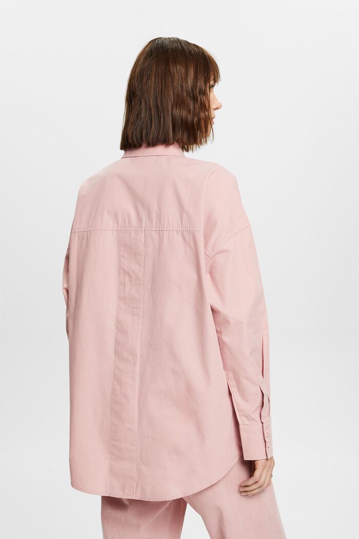 ‌棉質府綢恤衫, 粉紅色, detail image number 4