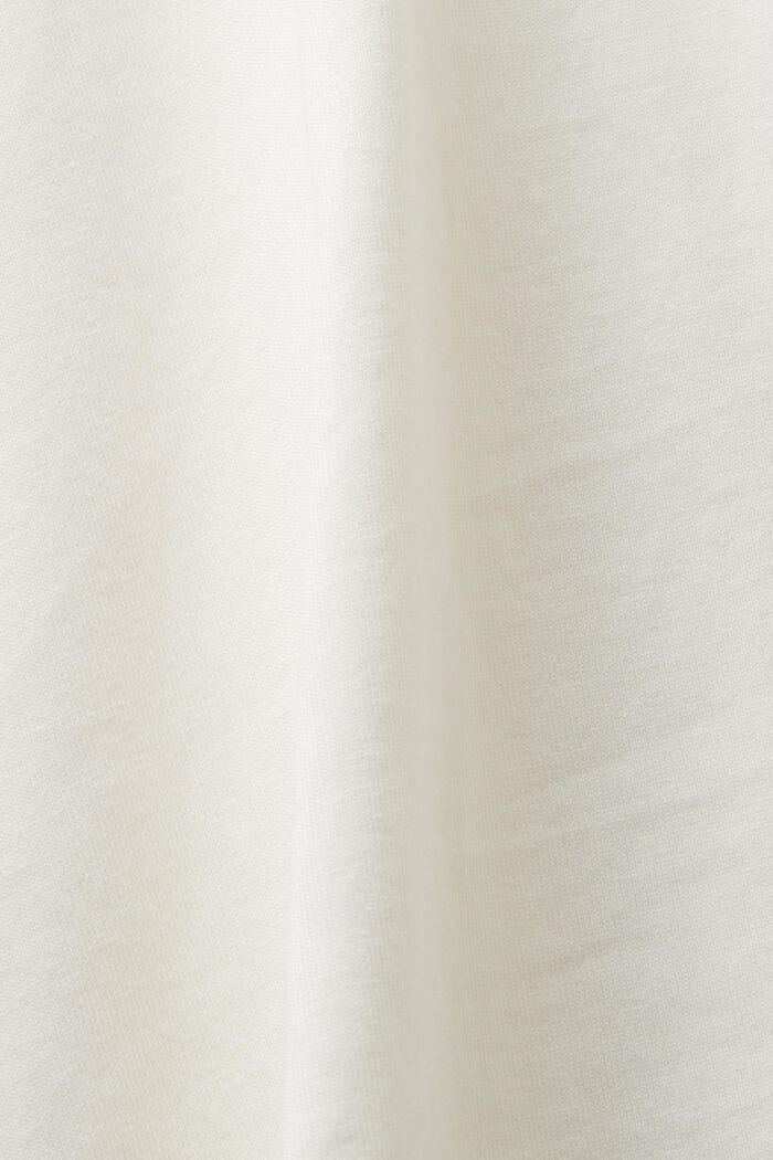 棉質平織布印花T恤, 米色, detail image number 4