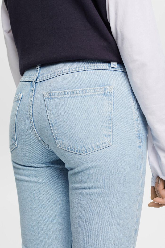 Mid-rise straight leg jeans, BLUE BLEACHED, detail image number 2