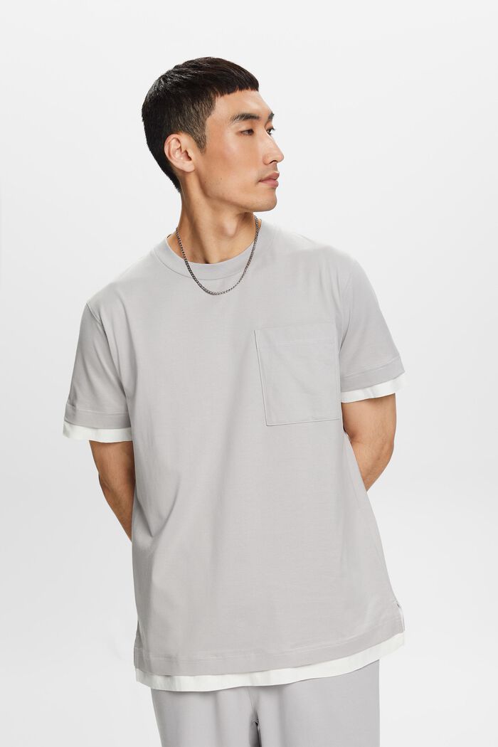 T-Shirts, 淺灰色, detail image number 1