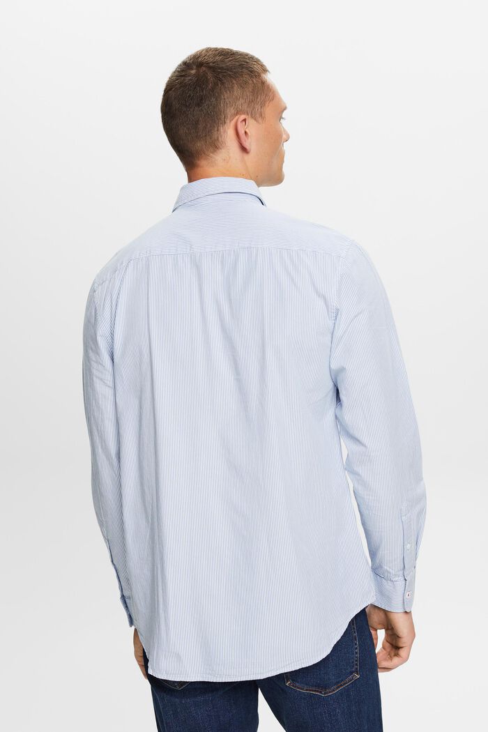條紋棉質府綢恤衫, LIGHT BLUE, detail image number 3