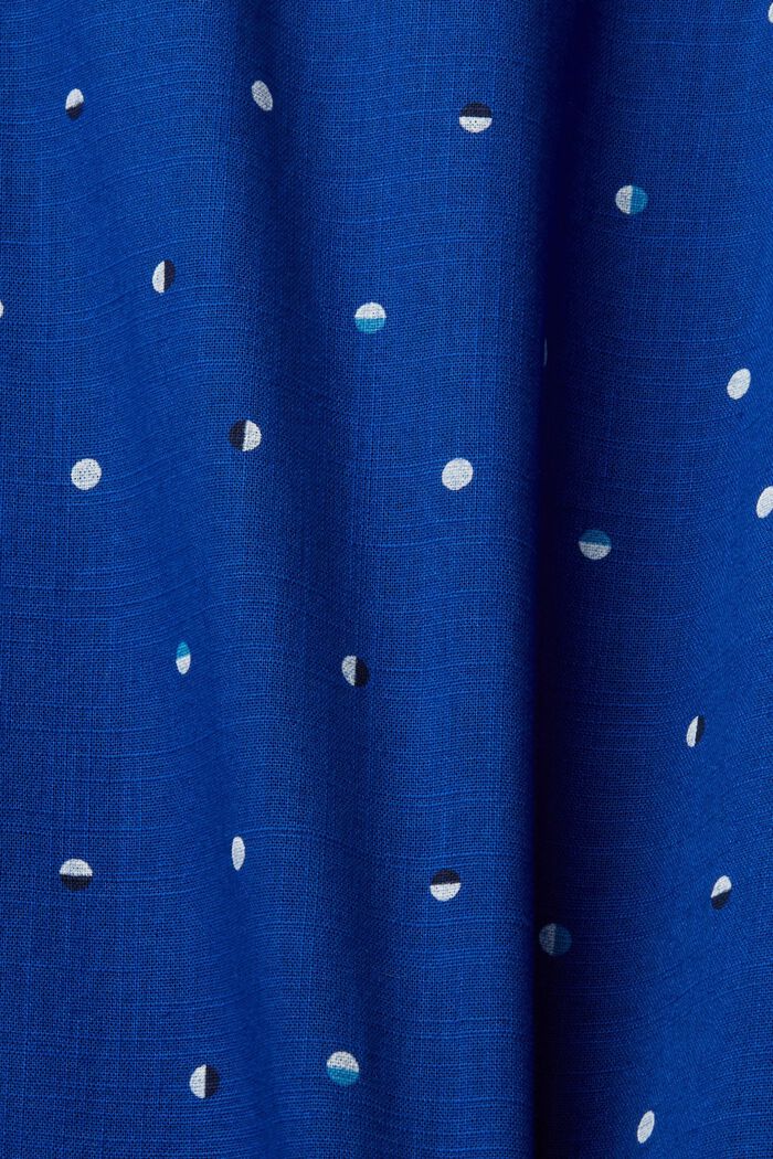 Slub cotton shirt with lunar dot pattern, INK, detail image number 4