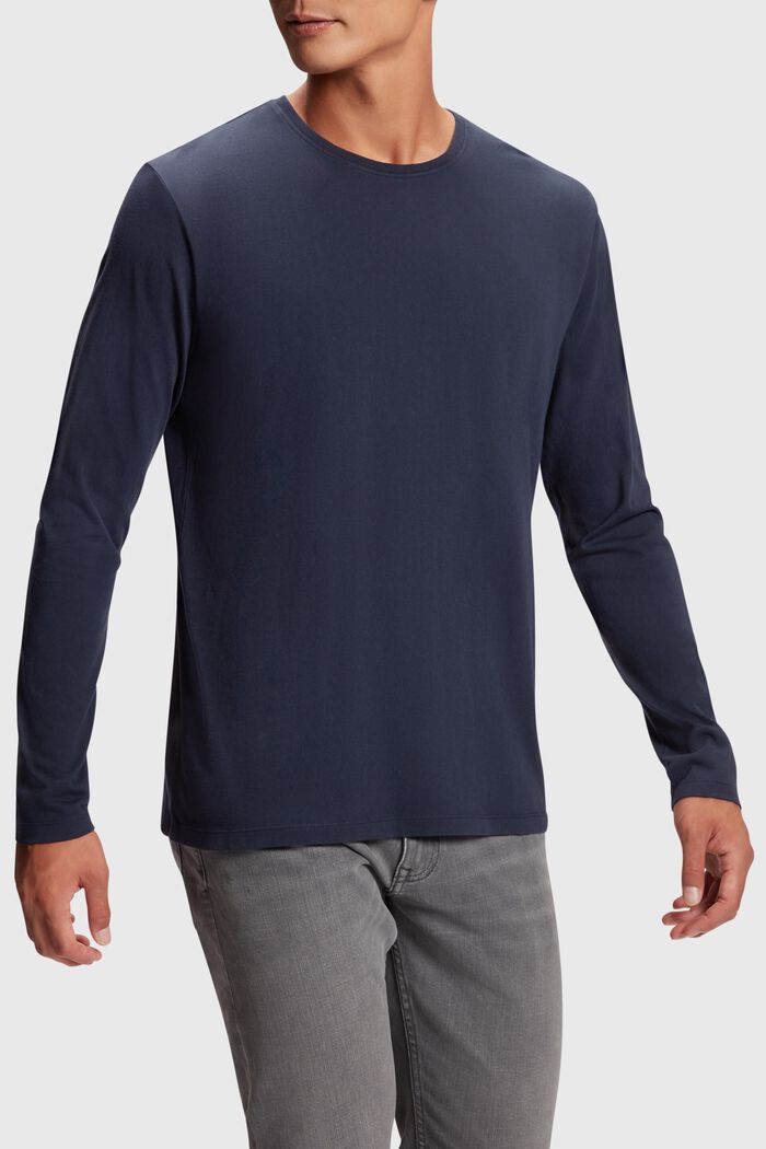 標準版型素色T恤, 海軍藍, detail image number 0