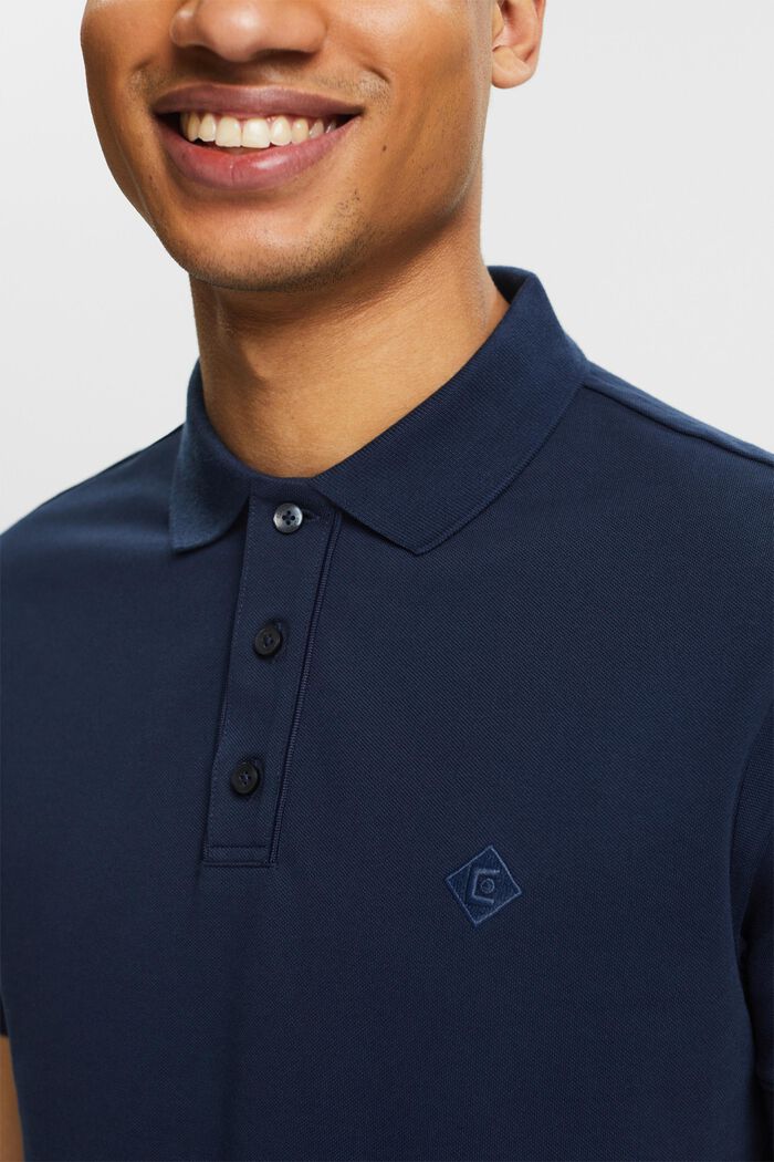 LOGO標誌POLO衫, 海軍藍, detail image number 3