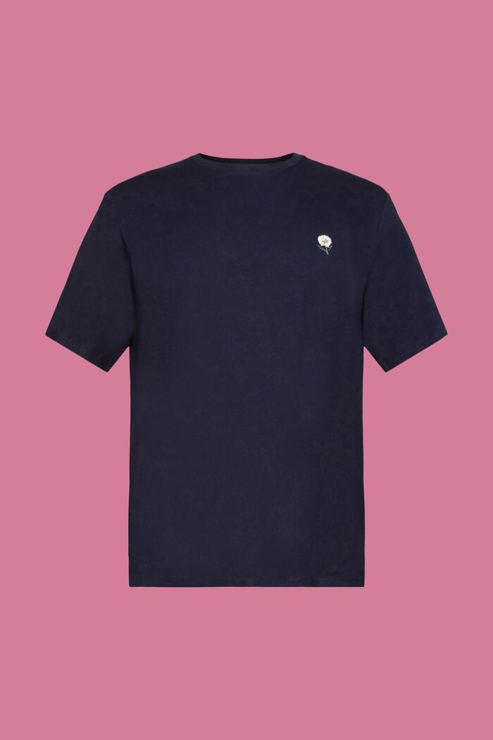 再生棉T恤, 海軍藍, detail image number 5