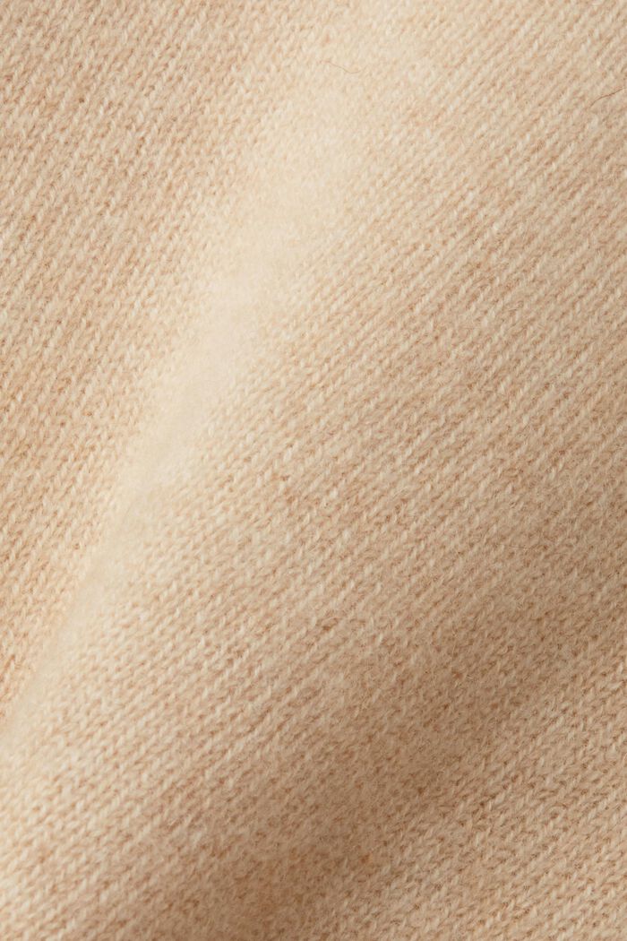 Cashmere Turtleneck Sweater, SAND, detail image number 5
