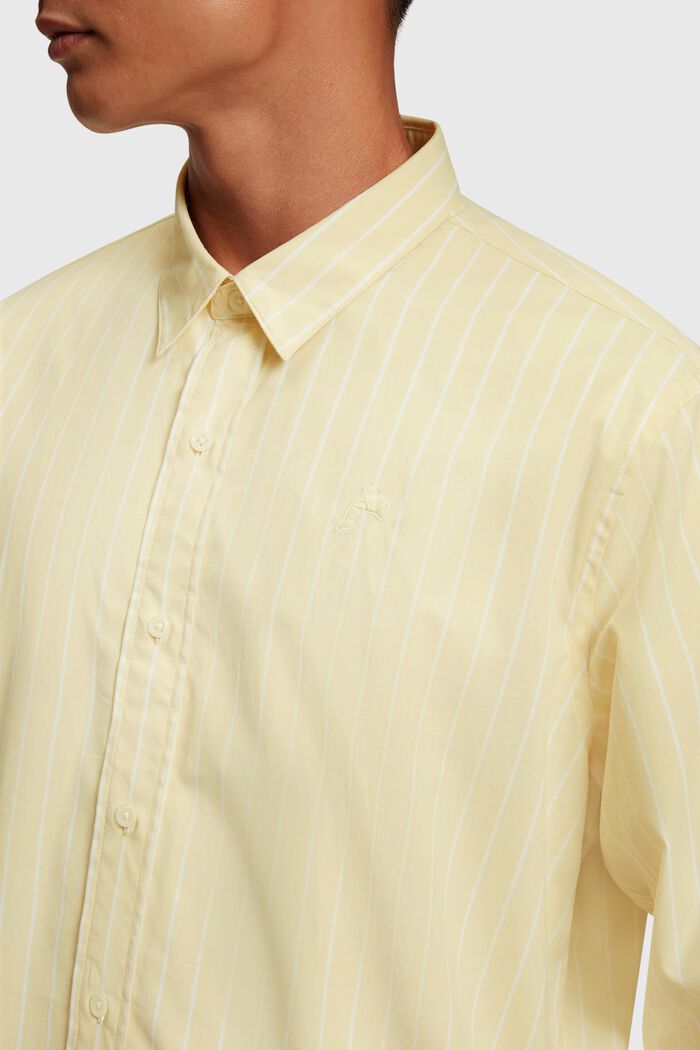 寬鬆版型條紋恤衫, 黃色, detail image number 2