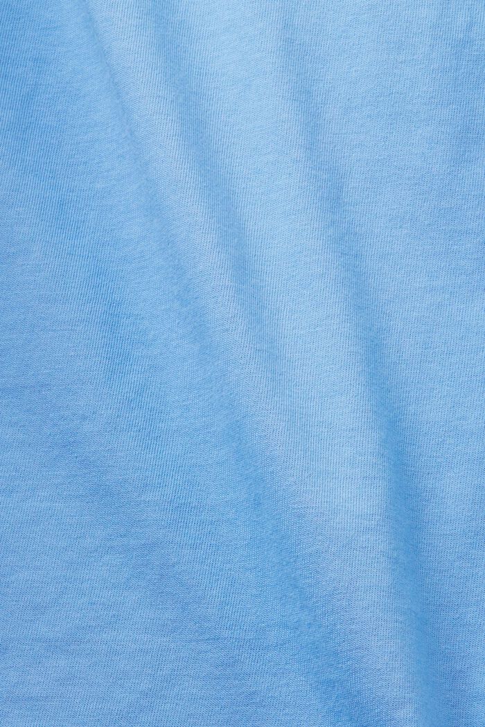 刺繡LOGO標誌棉質T恤, 淺藍色, detail image number 5