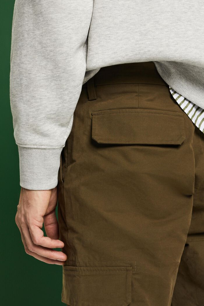 Straight Cargo Pants, 軍綠色, detail image number 3