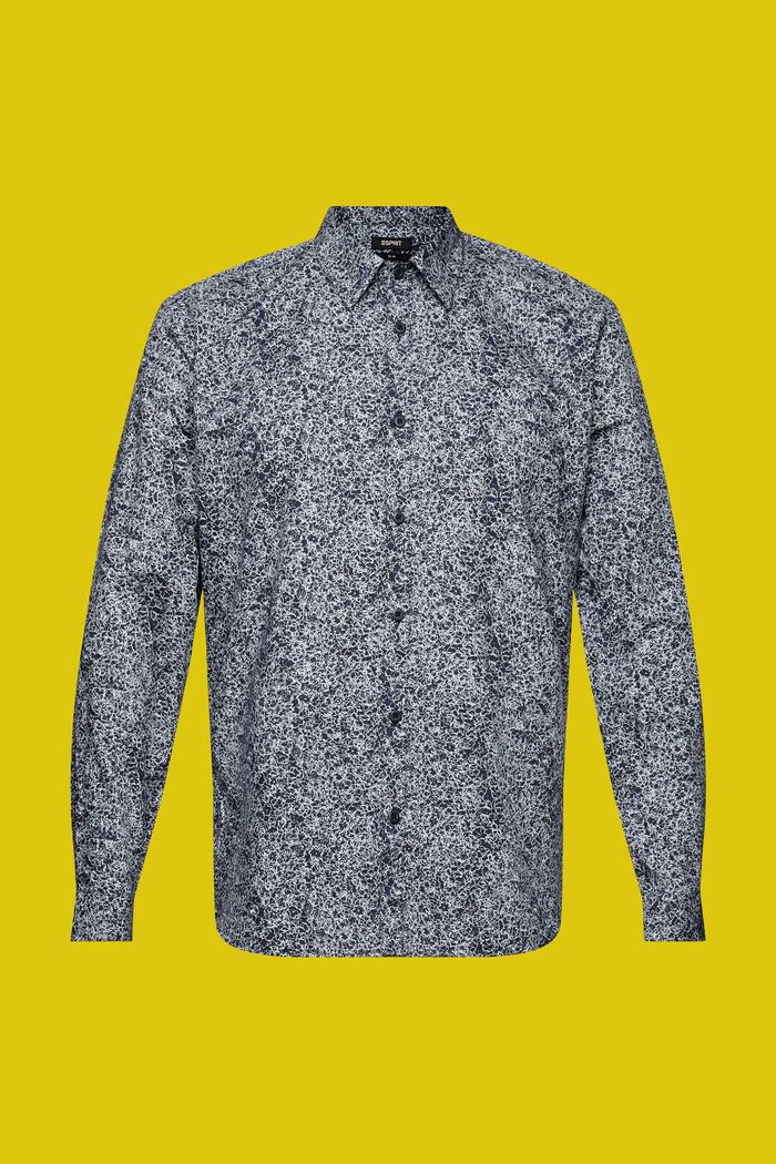 Patterned shirt, 100% cotton, NAVY, detail image number 5