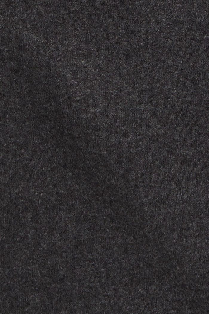 羊毛混紡樽領連身裙, 深灰色, detail image number 1