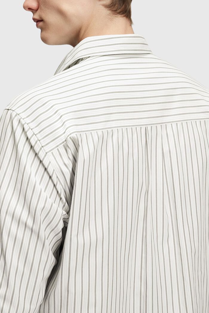 Relaxed fit striped shirt, NAVY, detail image number 3