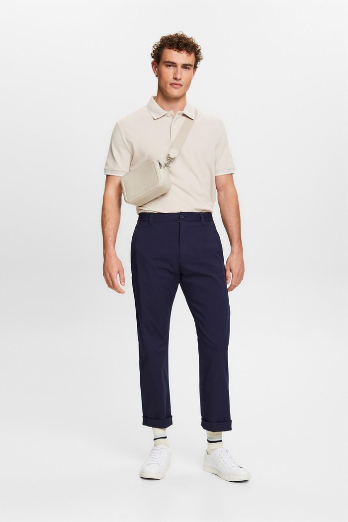 Stretch-Twill Straight Chino Pants, NAVY, detail image number 1