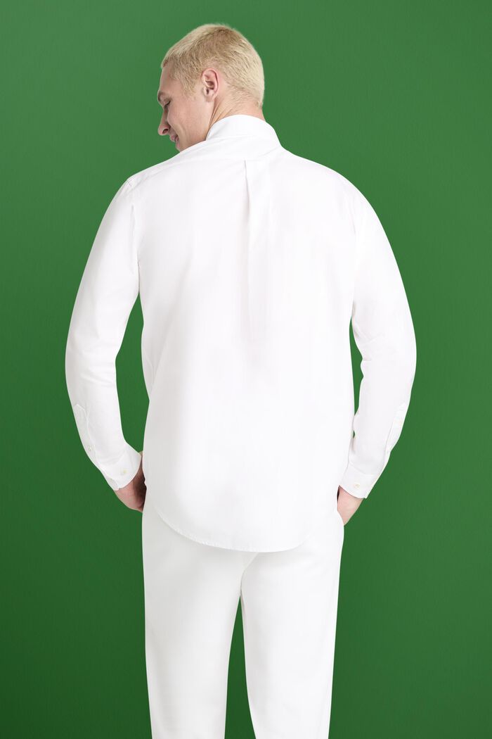 ‌棉質府綢恤衫, 白色, detail image number 1