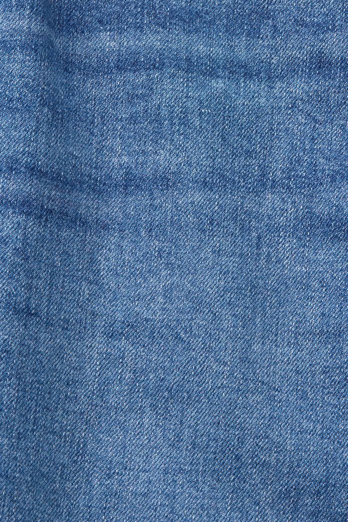 中腰修身牛仔褲, BLUE MEDIUM WASHED, detail image number 5